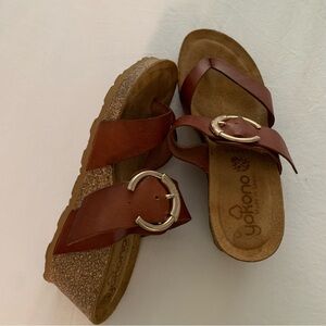 Wedge shoes size 8 Never worn.